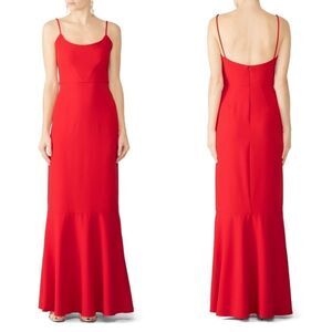 HUTCH Red Cameron Scoop Neck Gown 10